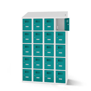 TOROBOX 4-spaltiger Lade-Fächerschrank