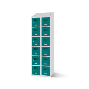 Lade-Fächerschrank 2-spaltig mit Steckdose von TOROBOX