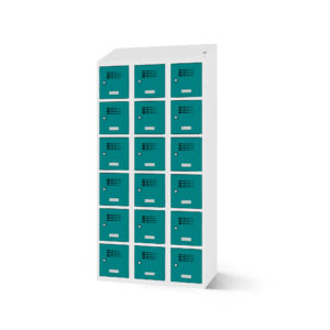 TOROBOX 3-spaltiger Lade-Fächerschrank